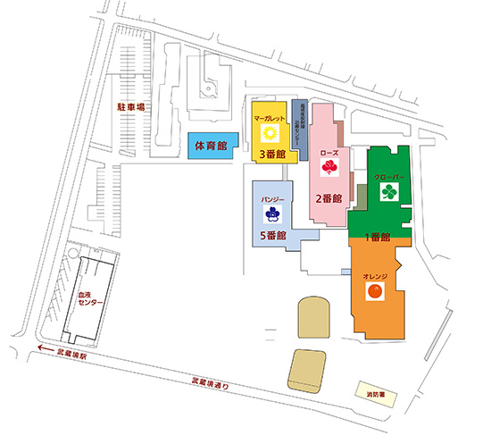 病院全体案内図